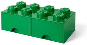 Zöld 2 fiókos tárolódoboz - LEGO®