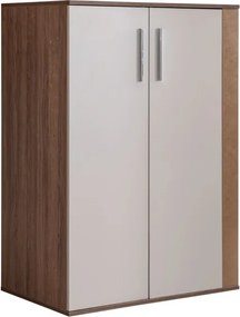 Milano gardróbszekrény, krém-barna, 95 cm