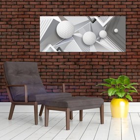 Geometriai absztrakt kép (120x50 cm)