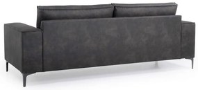 Antracitszürke bőrutánzat kanapé 224 cm Copenhagen – Scandic