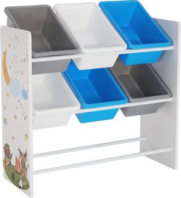 Rendszerező/Polcállvány játékokra, többszínű/mintás, DARLING TYP 3