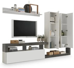 Hamburg TV állvány fehér, oxidált 277 cm