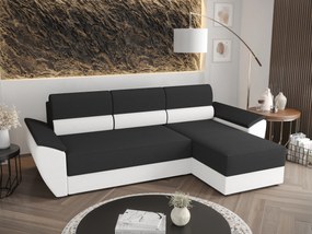 Sarok ülőgarnitúra Radiant L2 (sötétszürke + fehér) (J). 1057452