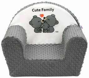 New Baby Cute Family gyermek szék, szürke, 42 x 53 cm