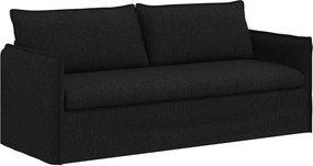 vidaXL Kanapé Fekete 196 x 82 x 85 cm szövet