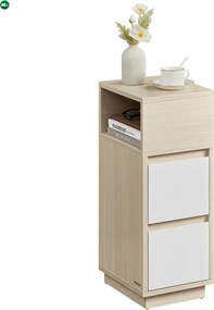 Odkládací stolek 25x30x65cm, mdf, bělený dub, ANT-E1065 BUK