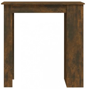 füstös tölgy színű bárasztal tárolópolccal 102 x 50 x 103,5 cm
