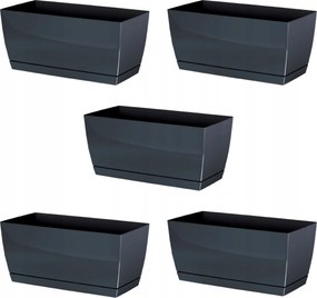 5x Téglalap alakú virágtartó Coubi DUPP240 Kaktusztartó állvány