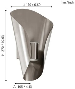 Eglo 94779 - LED Kültéri lámpa BOSARO 2xLED/2,5W/230V