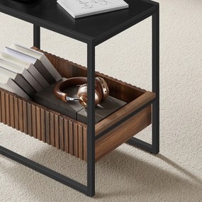 E1082 BK tárolóasztal, fekete