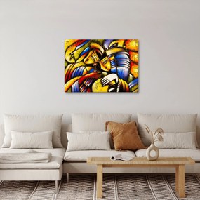 Kép - olajfestmény, szerelmesek (70x50 cm)