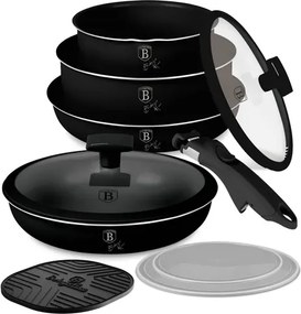 BerlingerHaus 10 részes edénykészlet Matte Black Collection(BH/8257N)
