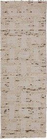 Natúr színű kézi szövésű gyapjúkeverék futószőnyeg 80x230 cm Rova Blend – Flair Rugs