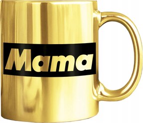 Arany Bögre Anya Nyomattal Tökéletes Ajándék Anyák Napjára Nyomtatott Ajándék