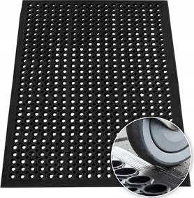 Lábtörlő Ajtó Alá Kültéri Gumiszőnyeg Áttört 60X90CM