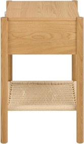 Világos natúr színű éjjeliszekrény tölgyfa dekorral Monfort – Actona