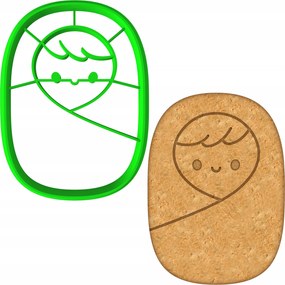 Karácsonyi Mézeskalács Forma Karácsony A Kis Jézus 8cm