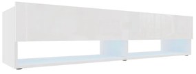 IZUMI magasfényű fehér TV szekrény, 175 WH