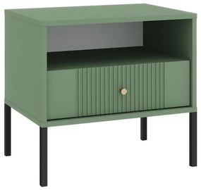 LUE éjjeliszekrény zöld/fekete