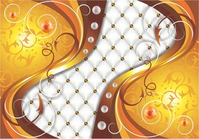 Fotótapéta Arany Bőr Luxus Díszítés Elegancia 350x250 +ragasztó