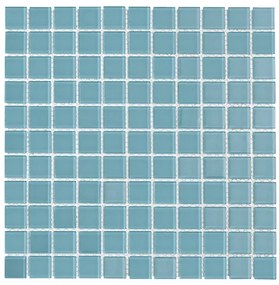 Üvegmozaik Premium Mosaic turquoise 30x30 cm fényes MOS25TU