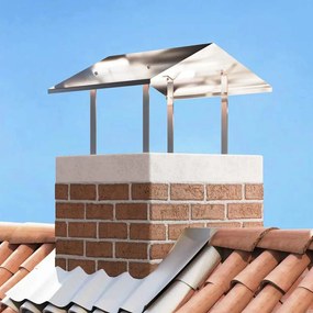 Kémény Felszerelés Ezüst 60 x 60 x 38 cm Rozsdamentes acél