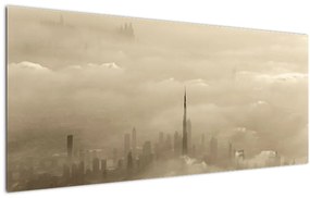 Egy város képe a felhőkben (120x50 cm)