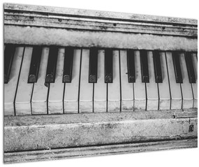 Egy régi zongora képe (90x60 cm)