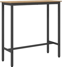 vidaXL asztal Artisan tölgy 100 x 40 x 100,5 cm Műszaki fa és acél