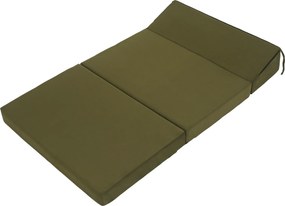 Összecsukható matrac/fotel, 2v1, olivazöld, VEDIS