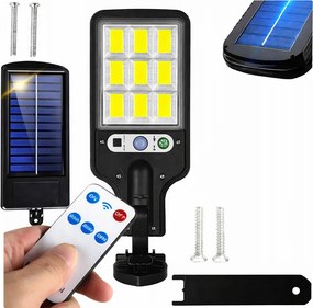 Napelemes utcai lámpa erős kültéri kerti Led ház 120