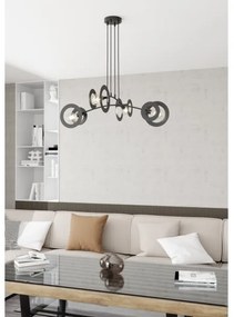 Csillár zsinóron EUFORIA 4xE27/15W/230V fekete