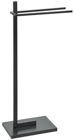 Fekete törölközőtartó állvány 45 x 86 cm SELVA Beliani