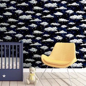 Arthouse Signature 2 Stars And Clouds arany-fehér csillagos papír tapéta – 923907