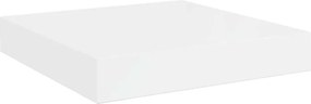 vidaXL magasfényű fehér MDF lebegő fali polc 23 x 23,5 x 3,8 cm