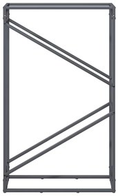 antracitszürke hidegen hengerelt acél tűzifatároló 60x25x100 cm