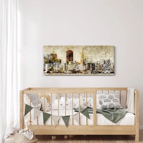 Kép - Művészileg renderelt város (120x50 cm)