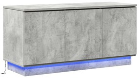 TV állvány Beton Szürke 100x38x49 cm Mérnöki fa