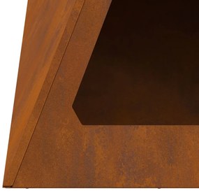 Tűzrakó Barna 50 x 50 x 51 cm időjárásálló acél