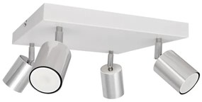 LED Spotlámpa TUNE 4xGU10/4,8W/230V matt króm/fehér