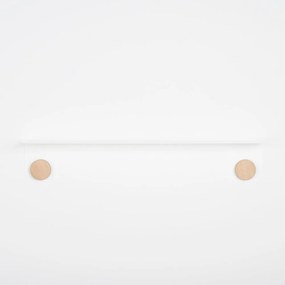 Hook fehér fali polc 2 akasztóval, hosszúság 70 cm - Gazzda