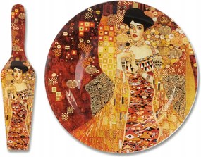 Desszert tányér lapáttal G.Klimt, Adél átm.30cm