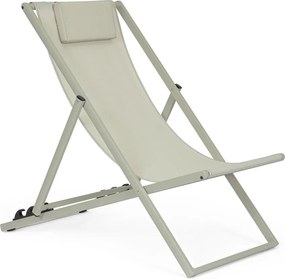 Szürkésbarna fém kerti napozóágy Taylor – Bizzotto