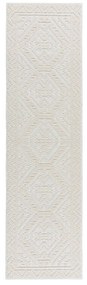 Krémszínű mosható zsenília futószőnyeg 60x240 cm Jaipur – Flair Rugs