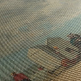 Kép - Eugène Boudin, Beach Scene, reprodukciók (150x105 cm)