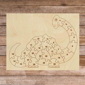 Gyermek fa puzzle - Dinoszaurusz és 26 darab | SENTOP