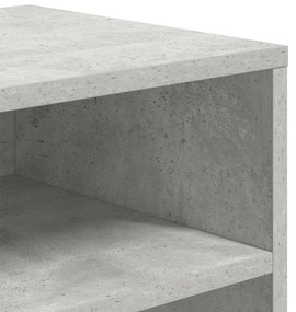 könyvszekrény betonszürke 66x31x80 cm szerelt fa