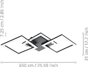 EGLO 900317 PARANDAY-Z Modern LED Mennyezeti Lámpa Fehér, Fekete LED IP20