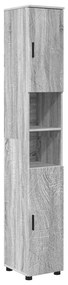 Fürdőszoba bútor szett 4 pcs Szürke sonoma 30 x 35 x 192 cm