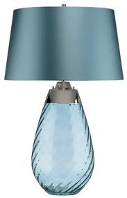 Elstead LENA-TL-L-BLUE - LED asztali lámpa LENA 1xE27/60W+1xGU10/7W kék